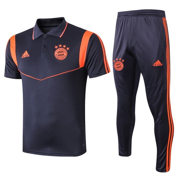 Polo Conjunto Completo Bayern Munich 2019-2020 Azul Naranja